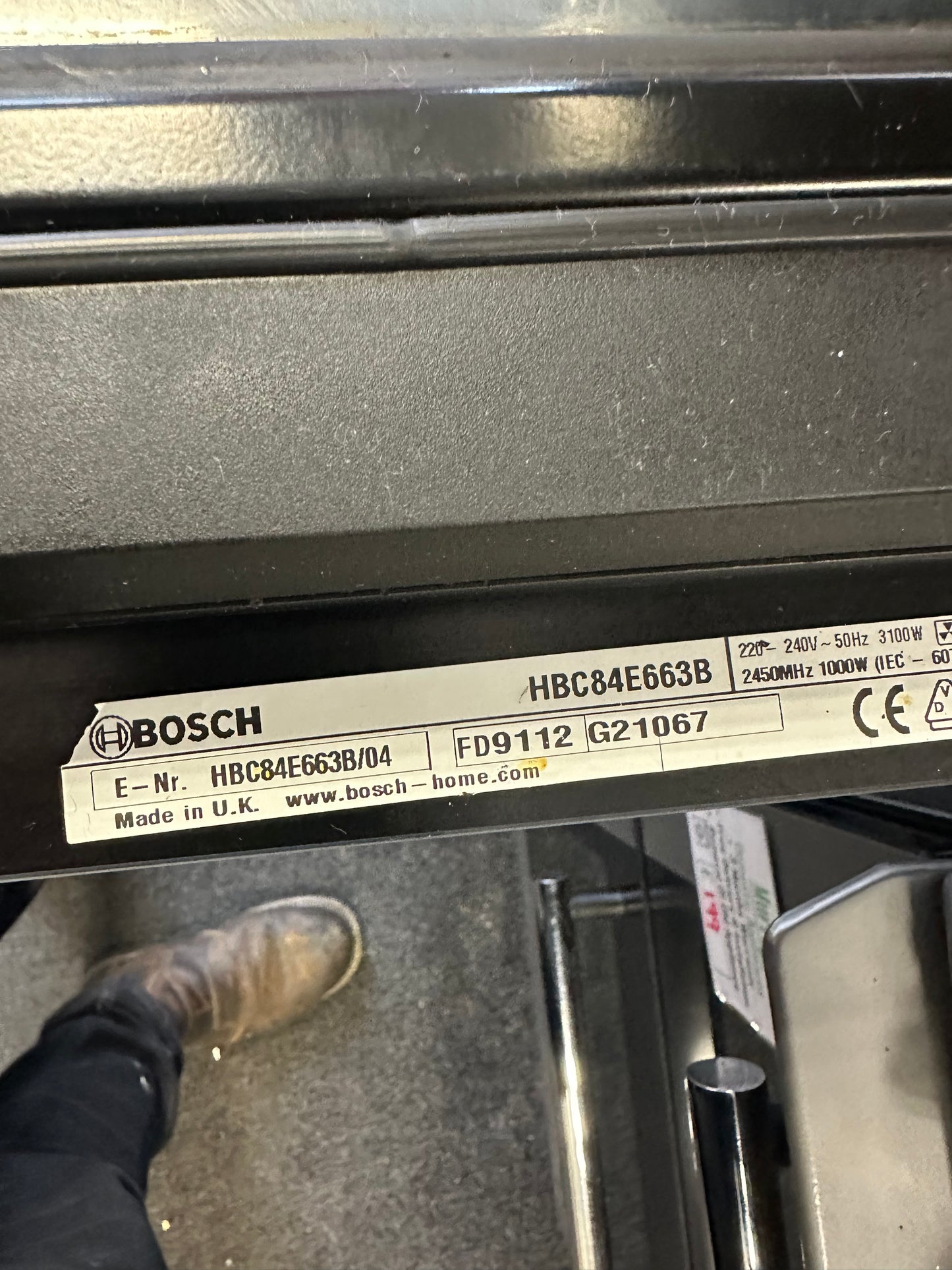 Bosch Built In Microwave Oven